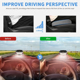 Nilight Car Seat Cushion Gray Velvet Gel Memory Foam Seats Soft and Comfortable Suitable for Daily Life and Driving Relieves Sciatica and Tailbone Pain Improves Drive Vision, view 5