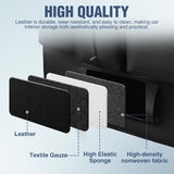 Nilight Car Seatback Organizer 1PC Black PU Leather Universal | Foldable Tray Tablet Holder Tissue Box Removable Bucket Waterproof Storage Bag for Cars Vans SUVs MPVs Pickup Trucks, view 3