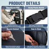 Nilight Car Seatback Organizer 1PC Black PU Leather Universal | Foldable Tray Tablet Holder Tissue Box Removable Bucket Waterproof Storage Bag for Cars Vans SUVs MPVs Pickup Trucks, view 6