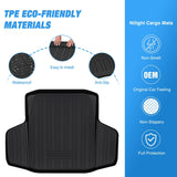 Nilight 2023 2024 2025 Honda Accord Sedan (Include Hybrid) Cargo Mats, view 3