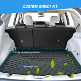 Nilight 2017 2018 2019 2020 2021 2022 2023 2024 2025 Jeep Compass Cargo Mats, view 2