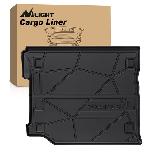 Nilight 2018 2019 2020 2021 2022 2023 2024 2025 Jeep Wrangler JL Unlimited 4 Door (Not for JK or 4XE) Cargo Mats Subwoofer