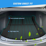 Nilight 2017 2018 2019 2020 2021 2022 2023 Tesla Model 3 Cargo Mats, view 2