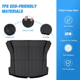 Nilight 2017 2018 2019 2020 2021 2022 2023 Tesla Model 3 Cargo Mats, view 3