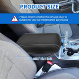 Nilight Center Console Cover Compatible with 2011-2019 Ford Explorer PVC Leather Armrest Cover for Car Middle Center Console Cushion Pad Waterproof Console Covers Car Armrest Box Cover Black, view 2