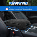 Nilight Center Console Cover Compatible with 2015-2020 Ford F150 2017-2022 F250 F350 F450 PVC Leather Armrest Cover for Car Middle Center Console Pad Car Armrest Box Cover(Bucket Seat Only) -Black, view 2