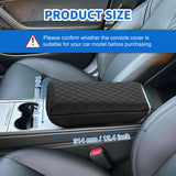 Nilight Center Console Cover Compatible with Tesla Model 3 Tesla Model Y Armrest Cover for Car Vegan Leather Middle Console Cover Car Center Console Cushion Pad (Not Fit for 2024 Tesla Model 3) -Black, view 2