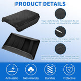 Nilight Center Console Cover Compatible with Tesla Model 3 Tesla Model Y Armrest Cover for Car Vegan Leather Middle Console Cover Car Center Console Cushion Pad (Not Fit for 2024 Tesla Model 3) -Black, view 5