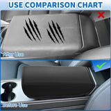 Nilight Center Console Cover Fit for 2017-2023 Tesla Model 3 2020 2021 2022 2023 Model Y PVC Leather Middle Console Cover Tesla Model 3/Y Car Center Console Cushion Pad Car Armrest Box Cover-Black, view 4
