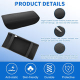 Nilight Center Console Cover Fit for 2017-2023 Tesla Model 3 2020 2021 2022 2023 Model Y PVC Leather Middle Console Cover Tesla Model 3/Y Car Center Console Cushion Pad Car Armrest Box Cover-Black, view 5