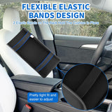 Nilight Center Console Cover Fit for 2017-2023 Tesla Model 3 2020 2021 2022 2023 Model Y PVC Leather Middle Console Cover Tesla Model 3/Y Car Center Console Cushion Pad Car Armrest Box Cover-Black, view 6