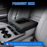 Nilight Center Console Cover Fit for Chevy GMC Silverado Sierra 2014-2018 | for Silverado Sierra 2014 15 16 17 2018 Jump Seat Accessories Middle Armrest Cover for Car Waterproof Nappa Leather, Black, view 2