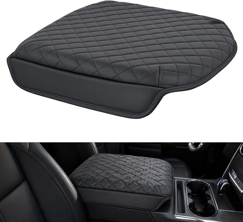 Nilight Center Console Cover Fit for Chevy GMC Silverado Sierra 2019-2026 | for Tahoe Yukon Suburban 2021-2026 Bucket Seat Accessories Middle Armrest Cover for Car Waterproof Leather Arm Rest Cushion