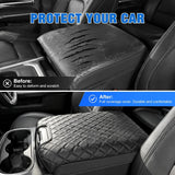 Nilight Center Console Cover Fit for Dodge Ram 1500 2013-2018 Ram 2500/3500 | 1500 Classic Model 2019-2024 Jump Seat Accessories Middle Armrest Cover for Car Waterproof Leather Arm Rest Cushion Pad, view 4
