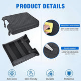 Nilight Center Console Cover Fit for Dodge Ram 1500 2013-2018 Ram 2500/3500 | 1500 Classic Model 2019-2024 Jump Seat Accessories Middle Armrest Cover for Car Waterproof Leather Arm Rest Cushion Pad, view 6