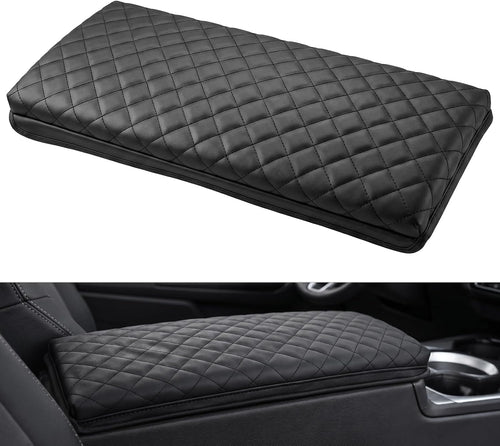 Nilight Center Console Cover Fit for Toyota Camry 2025 2026 LE SE XLE XSE | Premium Nappa Leather Armrest Cover for Toyota Car Accessories Waterproof Middle Arm Rest Cover Pad Armrest Box Cushion Black