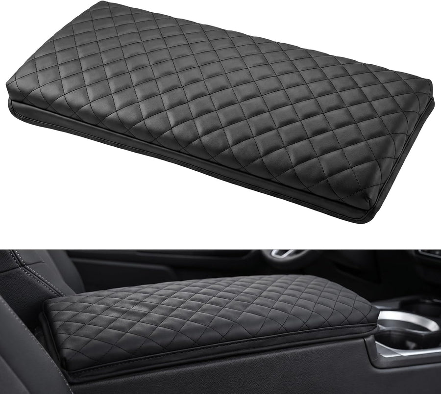 Nilight Center Console Cover Fit for Toyota Camry 2025 2026 LE SE XLE XSE | Premium Nappa Leather Armrest Cover for Toyota Car Accessories Waterproof Middle Arm Rest Cover Pad Armrest Box Cushion Black