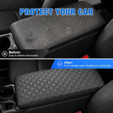 Nilight Center Console Cover Fit for Toyota Camry 2025 2026 LE SE XLE XSE | Premium Nappa Leather Armrest Cover for Toyota Car Accessories Waterproof Middle Arm Rest Cover Pad Armrest Box Cushion Black, view 4