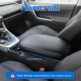 Nilight Center Console Cover Fit for Toyota RAV4 2019-2025 Armrest Cushion | Nappa Leather Armrest Cover for Toyota Accessories Waterproof Middle Center Console Pad Anti-Scratch Armrest Box Cover, Black, view 2
