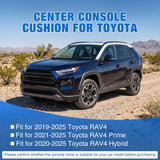 Nilight Center Console Cover Fit for Toyota RAV4 2019-2025 Armrest Cushion | Nappa Leather Armrest Cover for Toyota Accessories Waterproof Middle Center Console Pad Anti-Scratch Armrest Box Cover, Black, view 3