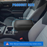 Nilight Center Console Cover Fit for Toyota Tacoma 2024 2025 2026 Armrest | Nappa Leather Armrest Cover for Toyota Accessories Waterproof Middle Console Cushion Anti-Scratch Car Arm Rest Box Pad, Black, view 2