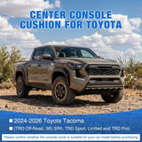 Nilight Center Console Cover Fit for Toyota Tacoma 2024 2025 2026 Armrest | Nappa Leather Armrest Cover for Toyota Accessories Waterproof Middle Console Cushion Anti-Scratch Car Arm Rest Box Pad, Black, view 3