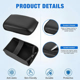 Nilight Center Console Cover Fit for Toyota Tacoma 2024 2025 2026 Armrest | Nappa Leather Armrest Cover for Toyota Accessories Waterproof Middle Console Cushion Anti-Scratch Car Arm Rest Box Pad, Black, view 5