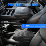 Nilight Center Console Cover for Dodge Ram 1500/2500/3500 2019-2025 2026 | for Ram Bucket Seat Accessories Nappa Leather Armrest Cover for Car Waterproof Anti-Scratch Middle Arm Rest Cushion, Black, view 4