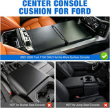 Nilight Center Console Cover for Ford F150 2021-2025 2026 Armrest Cushion | Nappa Leather Armrest Cover for Ford Car Accessories Waterproof Middle Console Cushion (Only fit for Work Surface Console), view 3