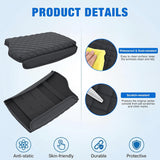 Nilight Center Console Cover for Hyundai Palisade 2019-2025 Armrest Cushion | Premium Nappa Leather Armrest Cover for Car Waterproof Center Console Pad Protector Anti-Scratch Arm Rest Box Cover, Black, view 6