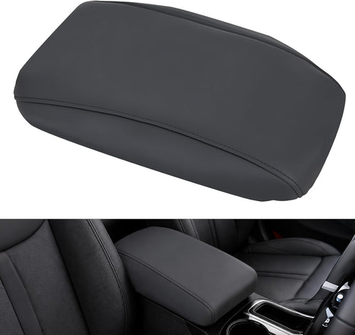 Nilight Center Console Cover for Hyundai Sonata 2015-2019 Armrest Cushion | for Sonata 2015 2016 2017 2018 2019 Nappa Leather Armrest Cover for Car Waterproof Center Console Pad Protector, Black