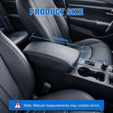 Nilight Center Console Cover for Hyundai Sonata 2015-2019 Armrest Cushion | for Sonata 2015 2016 2017 2018 2019 Nappa Leather Armrest Cover for Car Waterproof Center Console Pad Protector, Black, view 2