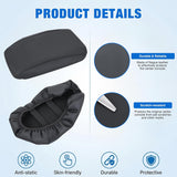 Nilight Center Console Cover for Hyundai Sonata 2015-2019 Armrest Cushion | for Sonata 2015 2016 2017 2018 2019 Nappa Leather Armrest Cover for Car Waterproof Center Console Pad Protector, Black, view 5