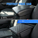Nilight Center Console Cover for Jeep Wrangler JL Gladiator JT 2018-2026 | Nappa Leather Armrest Cover for Car with Storage Pocket Waterproof Center Console Pad Anti-Scratch Arm Rest Box Cover, Black, view 4