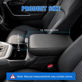 Nilight Center Console Cover for Nissan Altima 2013-2018 Armrest Cushion | for Altima 2013 14 15 16 17 2018 Accessories Nappa Leather Armrest Cover for Car Waterproof Anti-Scratch Arm Rest Pad, Black, view 2