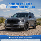 Nilight Center Console Cover for Nissan Pathfinder 2022-2026 Armrest Cover | for Pathfinder 2022 23 24 25 2026 Accessories Nappa Leather Middle Console Cushion Waterproof Anti-Scratch Arm Rest Pad Black, view 3