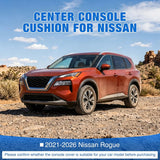 Nilight Center Console Cover for Nissan Rogue 2021-2026 Car Armrest Cushion | for Rogue 2021 22 23 24 25 2026 Accessories Middle Armrest Cover for Car Waterproof Leather with Side Storage Pocket, Black, view 3
