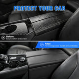 Nilight Center Console Cover for Nissan Rogue 2021-2026 Car Armrest Cushion | for Rogue 2021 22 23 24 25 2026 Accessories Middle Armrest Cover for Car Waterproof Leather with Side Storage Pocket, Black, view 4