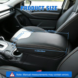 Nilight Center Console Cover for Subaru Crosstrek Impreza 2017-2023 Armrest | Premium Nappa Leather Armrest Cover for Car Waterproof Center Console Pad Protector Anti-Scratch Arm Rest Box Cover, Black, view 2