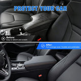Nilight Center Console Cover for Subaru Crosstrek Impreza 2017-2023 Armrest | Premium Nappa Leather Armrest Cover for Car Waterproof Center Console Pad Protector Anti-Scratch Arm Rest Box Cover, Black, view 4