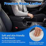 Nilight Center Console Cover for Subaru Crosstrek Impreza 2017-2023 Armrest | Premium Nappa Leather Armrest Cover for Car Waterproof Center Console Pad Protector Anti-Scratch Arm Rest Box Cover, Black, view 5