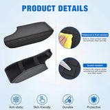 Nilight Center Console Cover for Subaru Crosstrek Impreza 2017-2023 Armrest | Premium Nappa Leather Armrest Cover for Car Waterproof Center Console Pad Protector Anti-Scratch Arm Rest Box Cover, Black, view 6