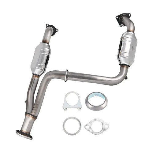 Nilight 1999 2000 2001 2002 2003 2004 2005 2006 2007 Chevy Silverado GMC Sierra 1500 2500 & Chevrolet Tahoe/Avalanche/Suburban/Yukon/Cadillac Escalade 4.3L 4.8L 5.3L Catalytic Converter