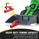 Nilight Clamp On Trailer Hitch 2 Inch Ball Mount Receiver Tractor Bucket, view 5