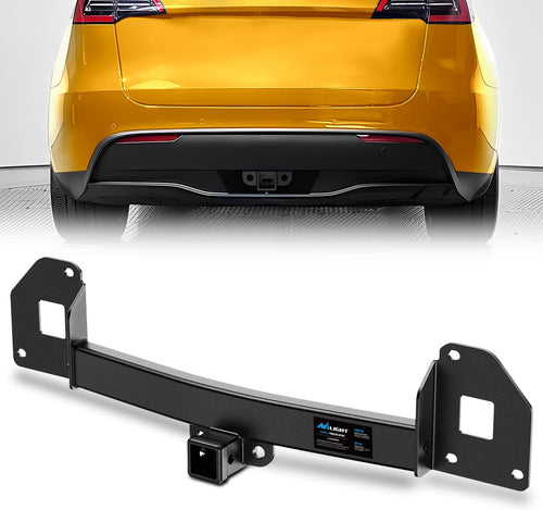 Nilight Class 3 Trailer Hitch 2 Inch Receiver Compatible with Tesla Model Y 2020-2026, Multi-Fit Hitch to Receive Ball Mount Cargo Carrier Bike Rack Tow Hook, Black Powder Coated