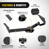 Nilight Class 3 Trailer Hitch 2 Inch Receiver for 2004-2007 Toyota Highlander; 2004-2006 Lexus RX330 ; Lexus RX400h 2006-2008; Lexus RX350 2007-2009; Multi-Fit Hitch Ball Mount Cargo Carrier Bike Rack, view 3