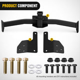 Nilight Class 3 Trailer Hitch 2 Inch Receiver Tow Hitch Compatible with 2019 2020 2021 2022 2023 2024 2025 Toyota RAV4 All 2019-2025 Toyota RAV4 Prime All Black Powder Coated, view 2