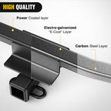 Nilight Class 3 Trailer Hitch 2 Inch Receiver Tow Hitch Compatible with 2019 2020 2021 2022 2023 2024 2025 Toyota RAV4 All 2019-2025 Toyota RAV4 Prime All Black Powder Coated, view 3