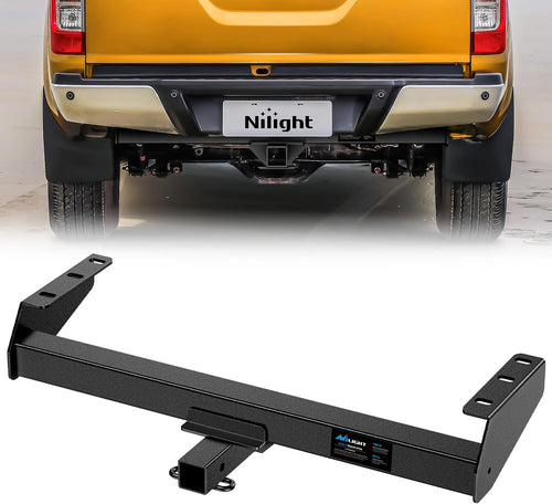 Nilight Class 3 Trailer Hitch 2 Inch Receiver Tow Hitch Compatible with Suzuki Equator 2009-2012, Nissan Frontier 2005-2026, Multi-Fit Hitch for Ball Mount Cargo Carrier Bike Rack, Black Powder Coated