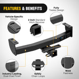 Nilight Class 3 Trailer Hitch 2 Inch Receiver Tow Hitch Compatible with Toyota Tacoma 2016 2017 2018 2019 2020 2021 2022 2023 Black Powder Coated, view 4